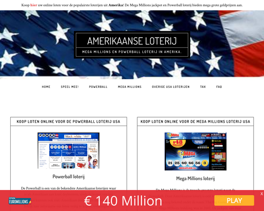 Amerikaanse loterij Logo