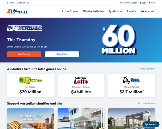 Oz Lotteries Logo