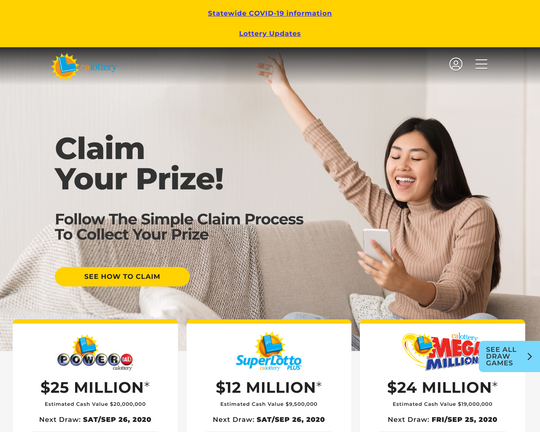 The California Lottery Logo